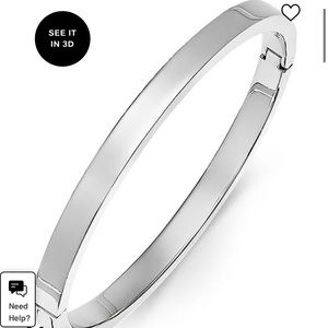 Brand new polished bangle bracelet for women SILVER